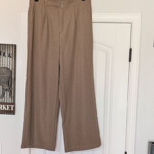 Unk Wide-Leg Men’s Pants — Tan